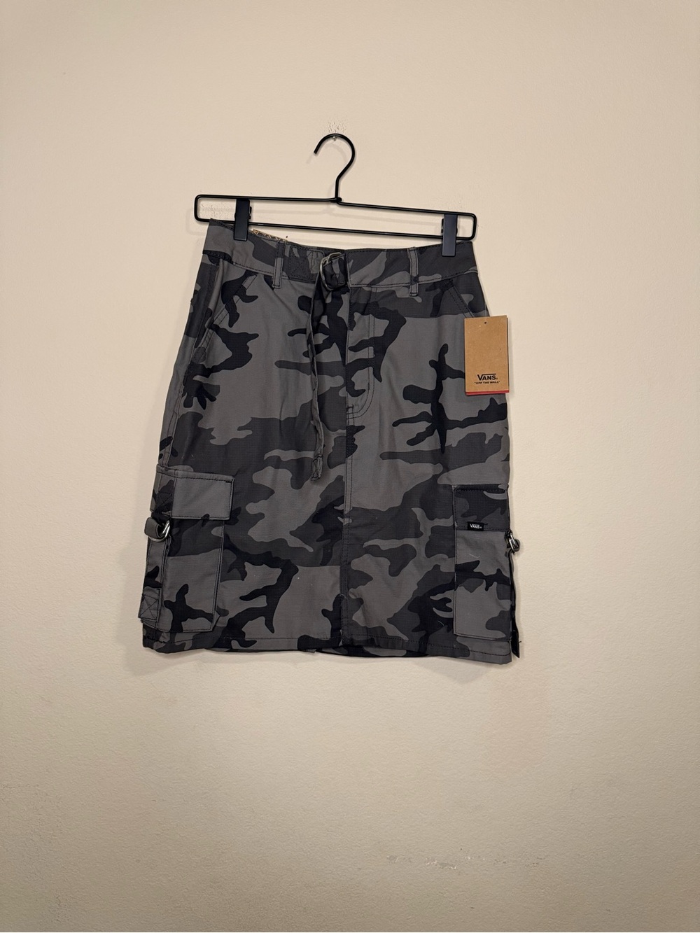 Vans Women's Gray Camo Cargo Skirt